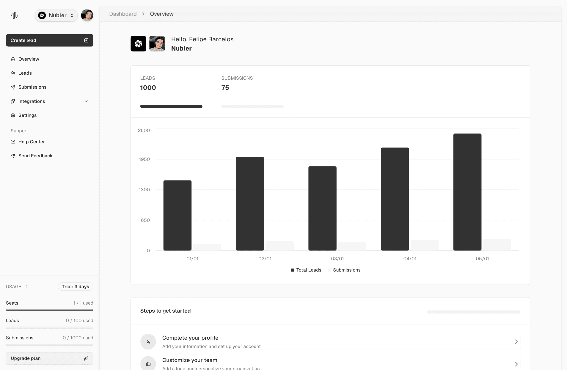 tailus ui hero section